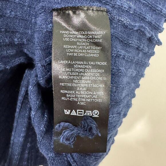 Pilcro Women’s Size XL Navy Blue Ribbed Knit Square Neck Sweater Tank Top New - Picture 5 of 7